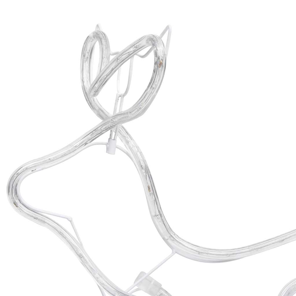 Reindeer and Sleigh Christmas Decoration Outdoor 576 LEDs