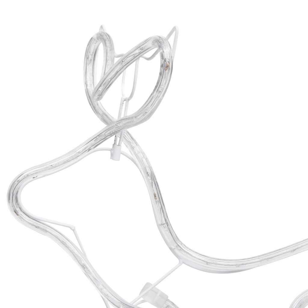 Reindeer and Sleigh Christmas Decoration Outdoor 576 LEDs