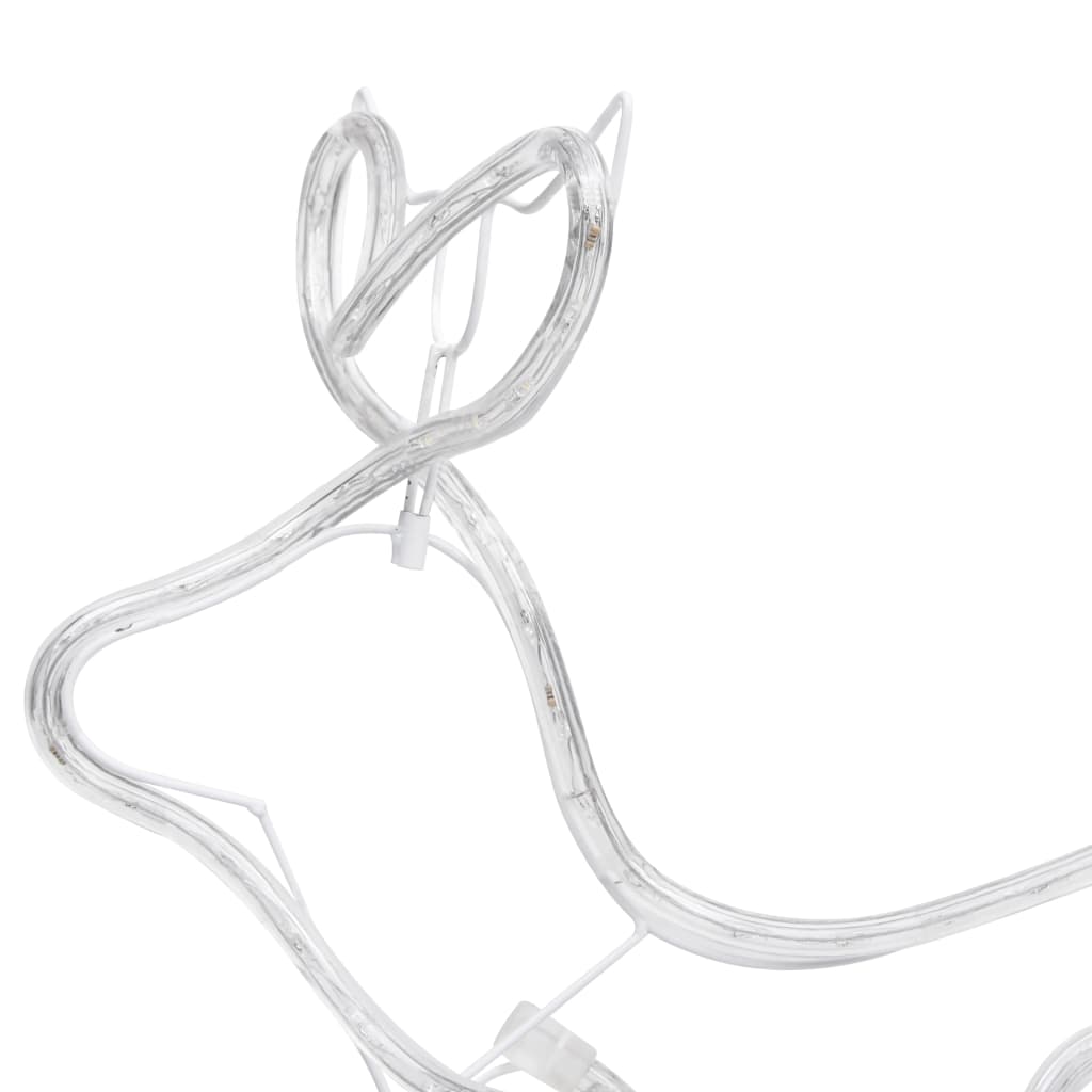 Reindeer and Sleigh Christmas Decoration Outdoor 252 LEDs