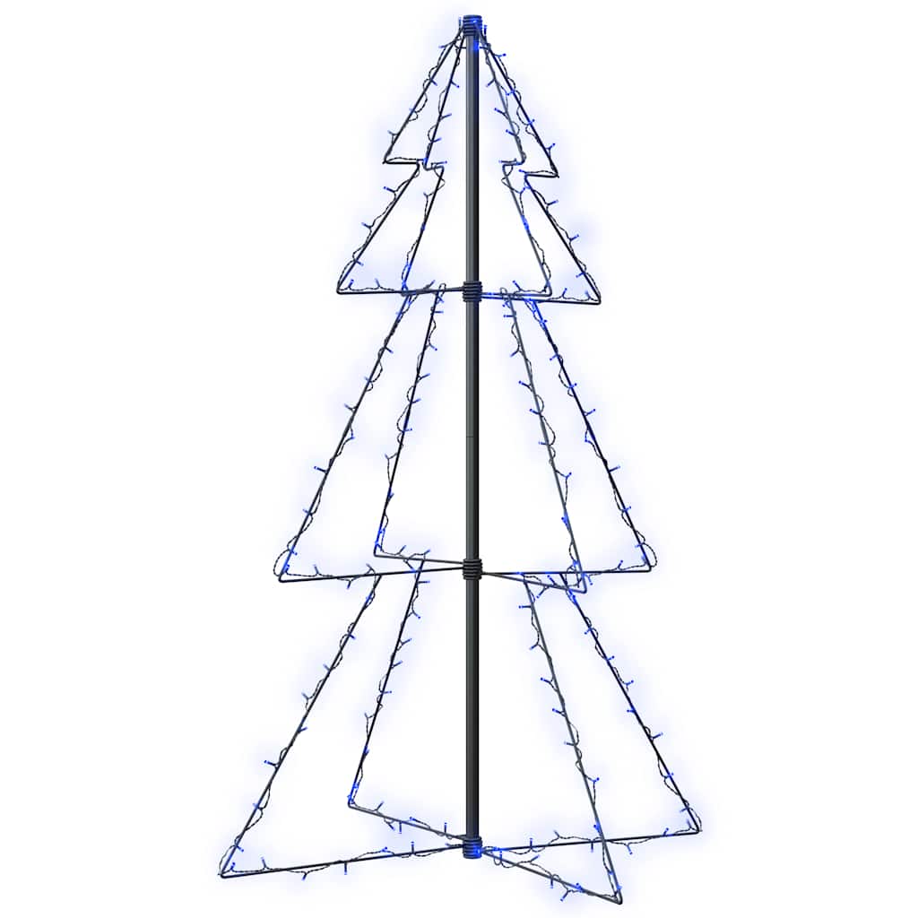 Christmas Cone Tree 160 LEDs Indoor and Outdoor 78x120 cm