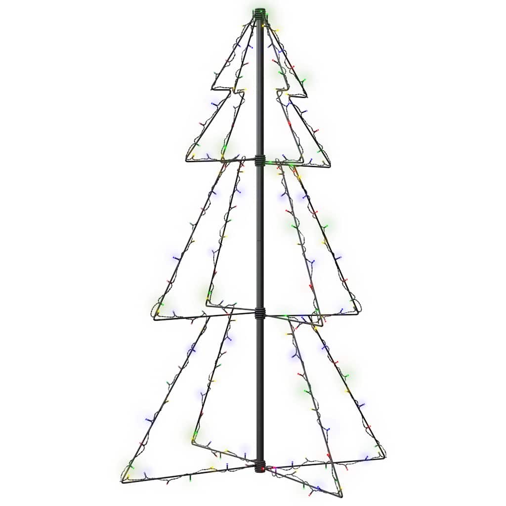 Christmas Cone Tree 160 LEDs Indoor and Outdoor 78x120 cm