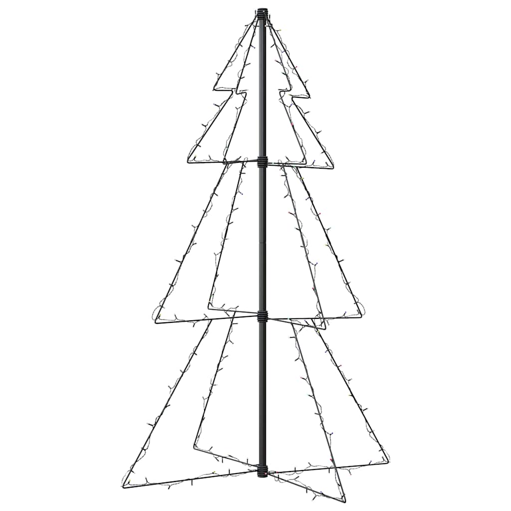 Christmas Cone Tree 160 LEDs Indoor and Outdoor 78x120 cm