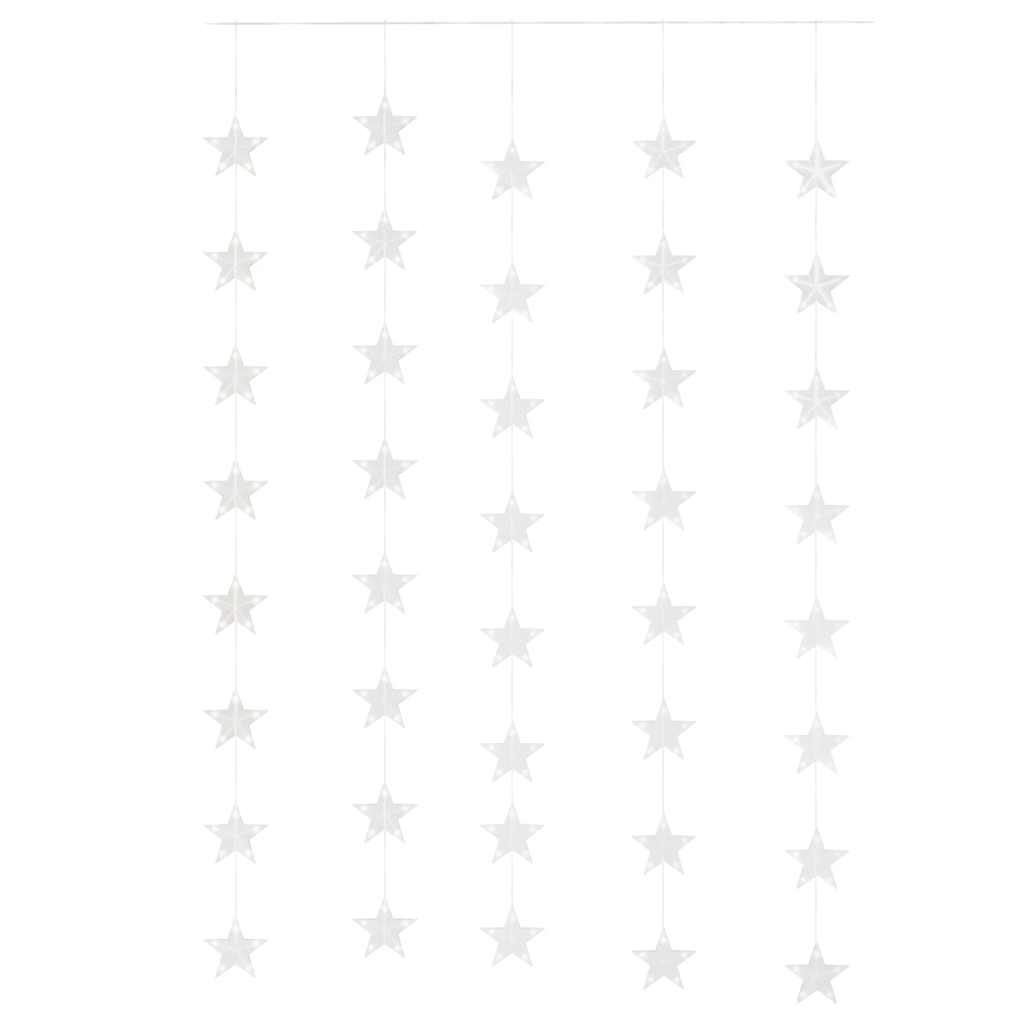 LED Star Curtain Fairy Lights 200 LED Warm White 8 Function