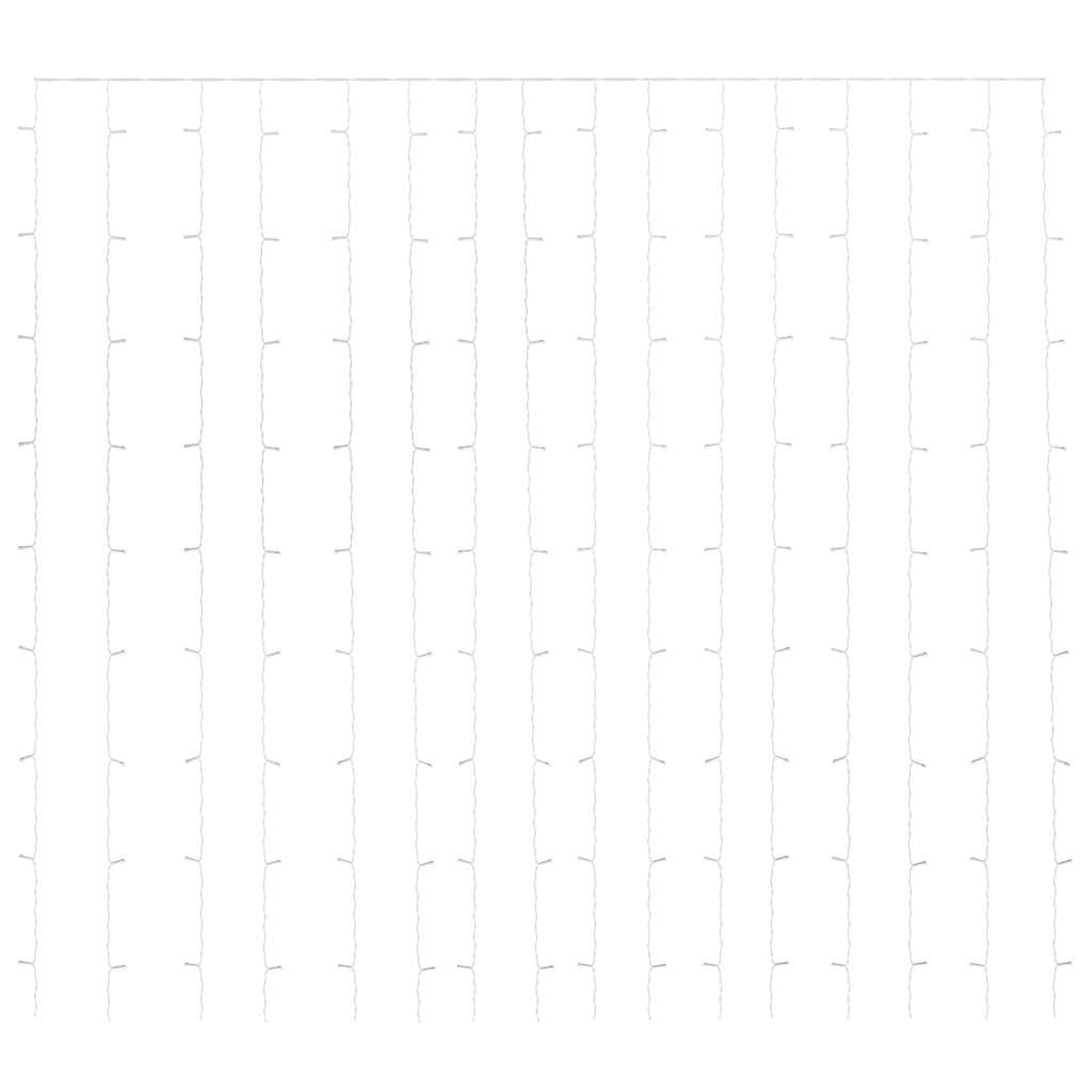 LED Curtain Fairy Lights 3x3m 300 LED Cold White 8 Function