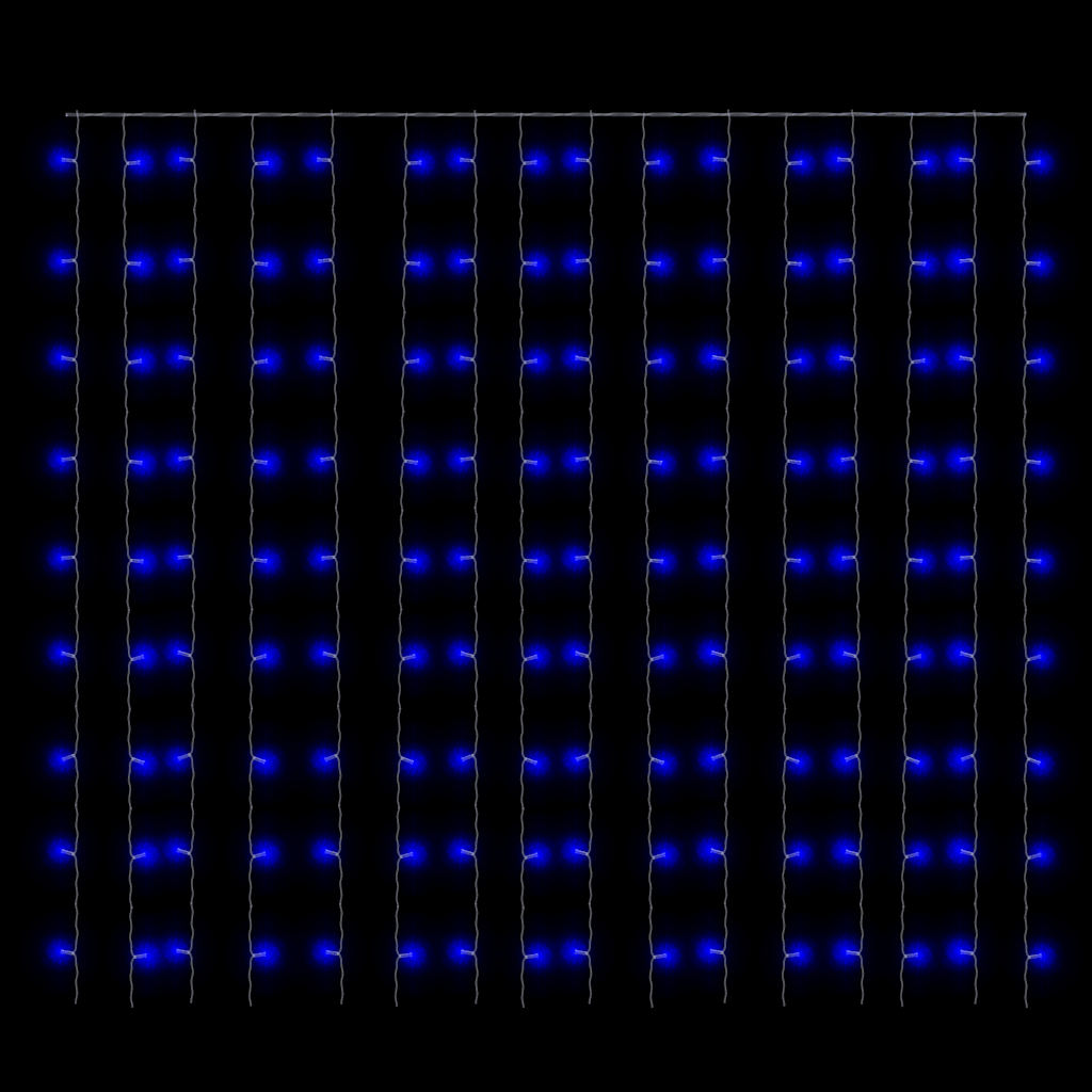 LED Curtain Fairy Lights 3x3m 300 LED Blue 8 Function