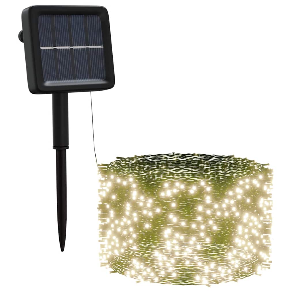 Solar Fairy Lights 5 pcs 5x200 LED Warm White Indoor Outdoor