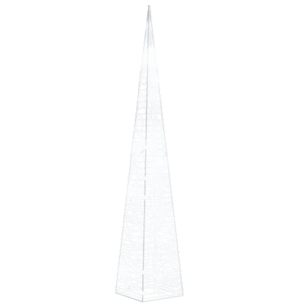 Acrylic Decorative LED Light Cone Cold White 60 cm