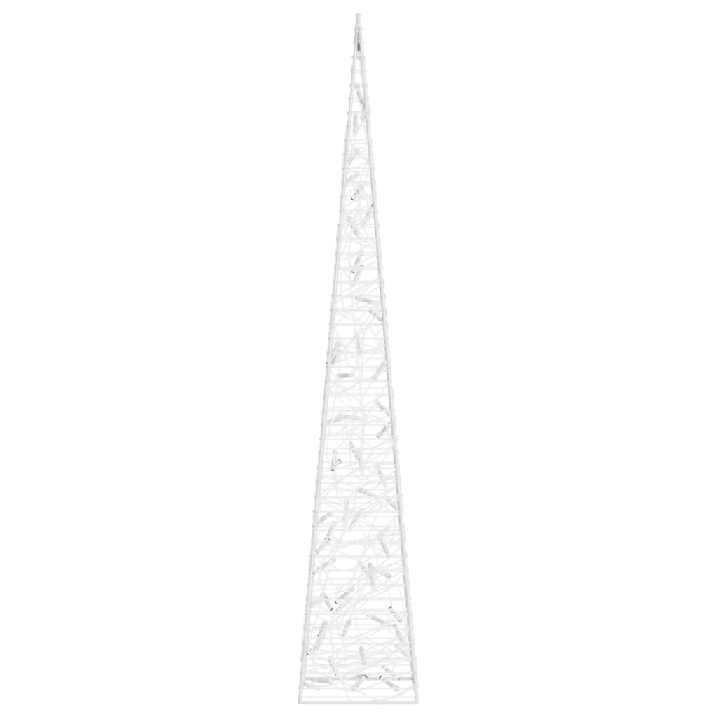 Acrylic Decorative LED Light Cone Blue 120 cm