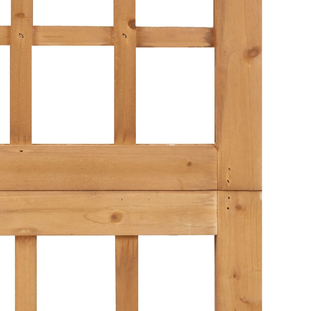 3-Panel Room Divider/Trellis Solid Fir Wood 121x180.5 cm