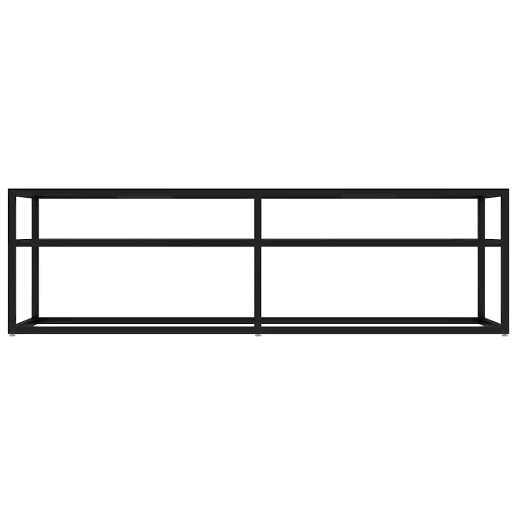 TV Cabinet Black 140x40x40.5 cm Tempered Glass