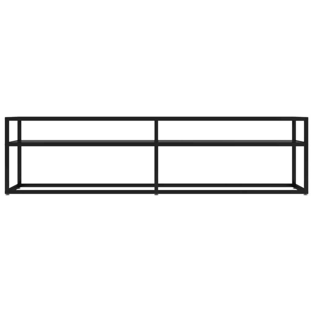 TV Cabinet Black 160x40x40.5 cm Tempered Glass
