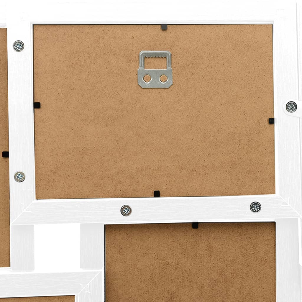Collage Photo Frame for 24x(10x15 cm) Picture White MDF