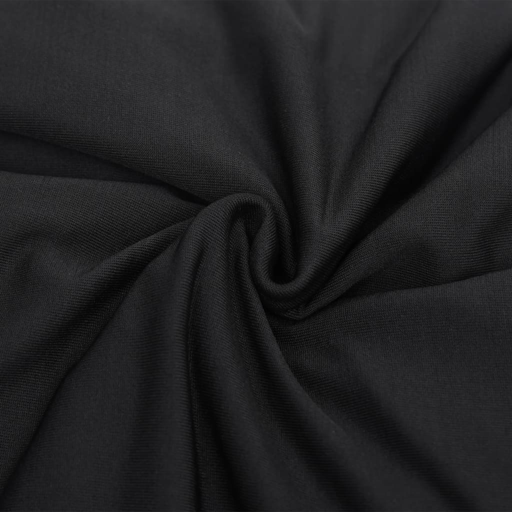 Stretch Couch Slipcover Black Polyester Jersey