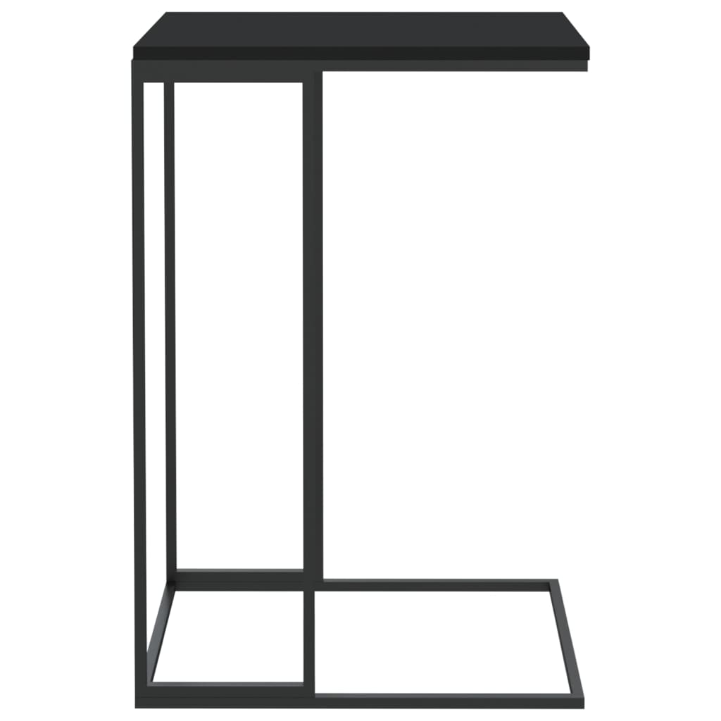 Side Table Black 40x30x59 cm Engineered Wood