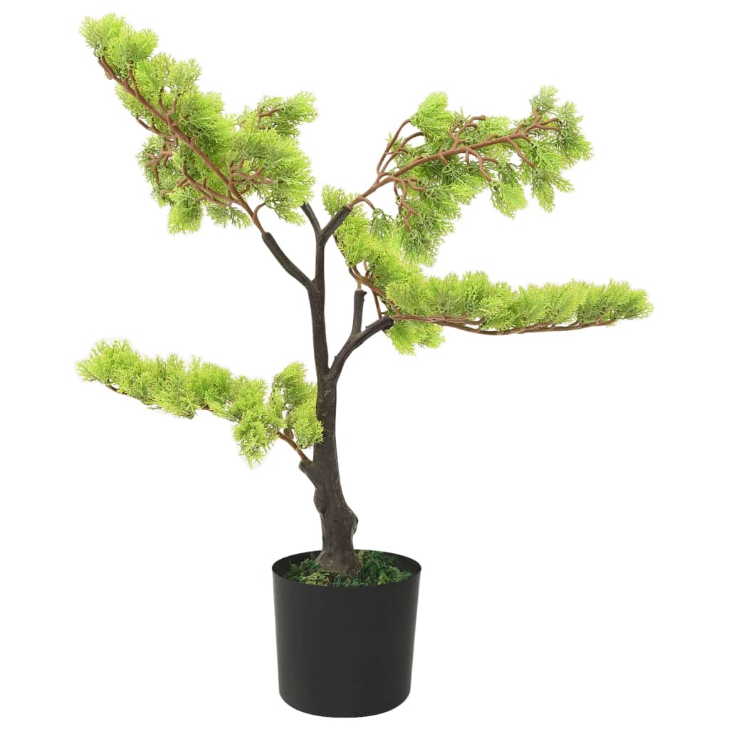 Artificial Cypress Bonsai with Pot 60 cm Green