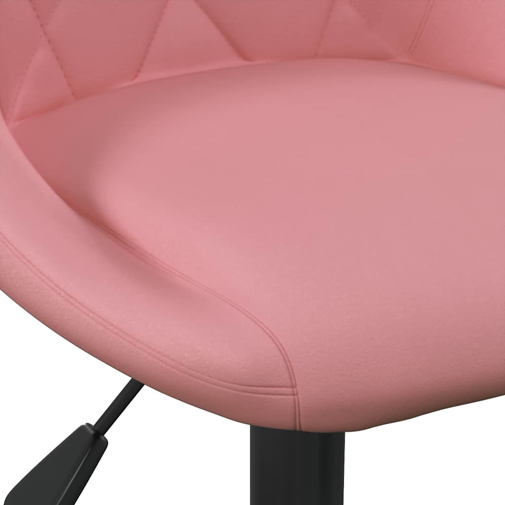 Bar Stool Geometric Pink 46 x 44 x (62.5-77.5) cm Faux leather