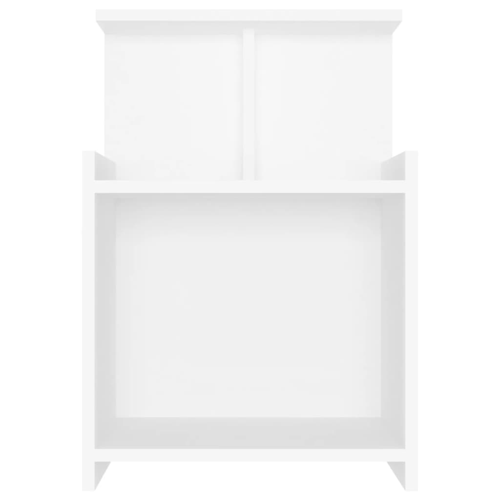 Bed Cabinet White 40x35x60 cm Engineered Wood