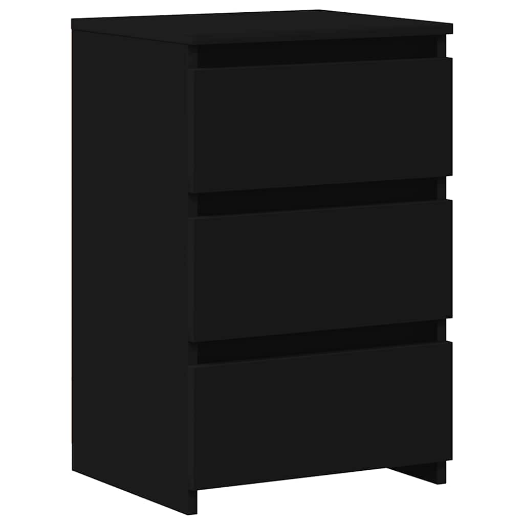 Bed Cabinets 2 pcs Black 40x35x62.5 cm Engineered Wood