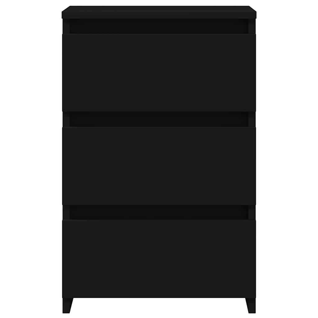 Bed Cabinets 2 pcs Black 40x35x62.5 cm Engineered Wood