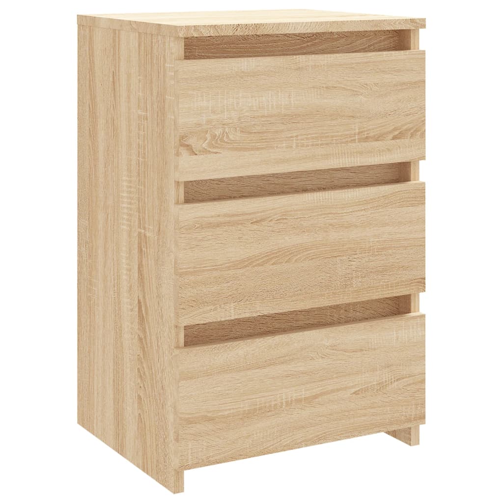 Bed Cabinet Sonoma Oak 40x35x62.5 cm Engineered Wood