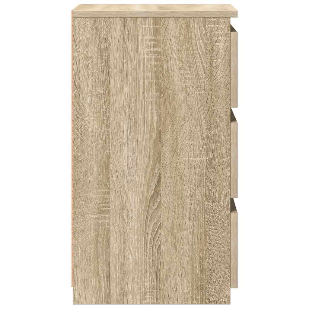 Bed Cabinets 2 pcs Sonoma Oak 40x35x62.5 cm Engineered Wood