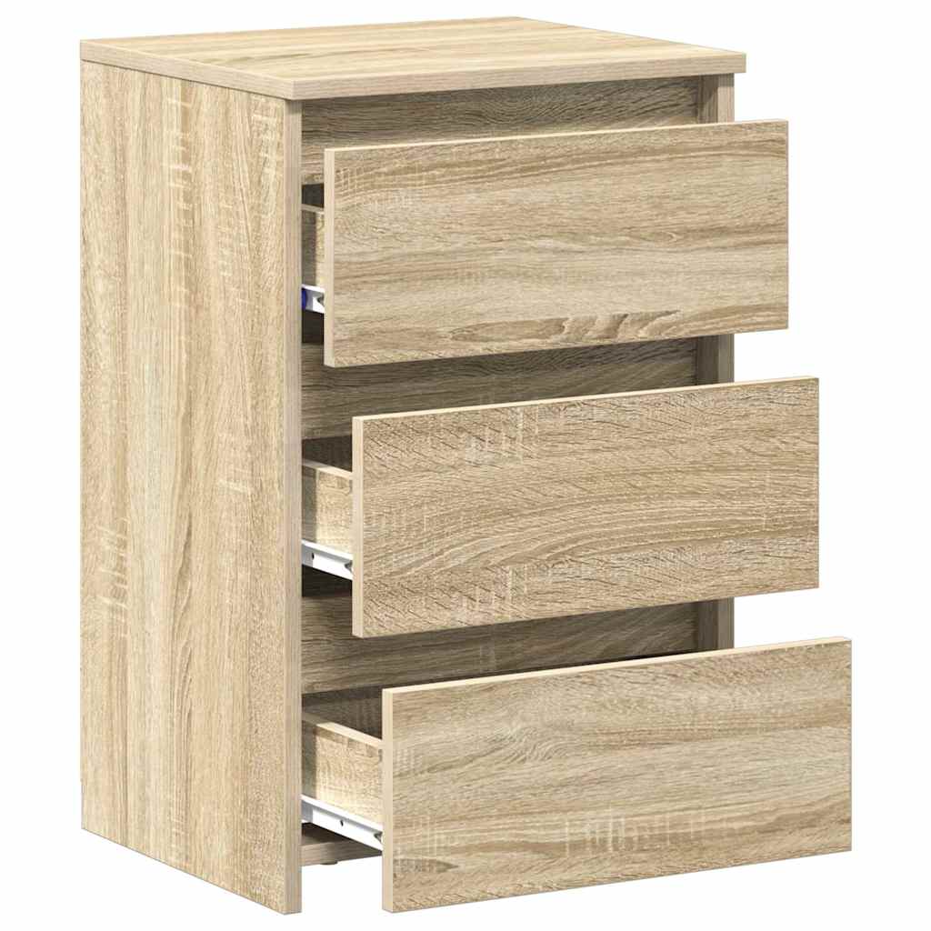 Bed Cabinets 2 pcs Sonoma Oak 40x35x62.5 cm Engineered Wood