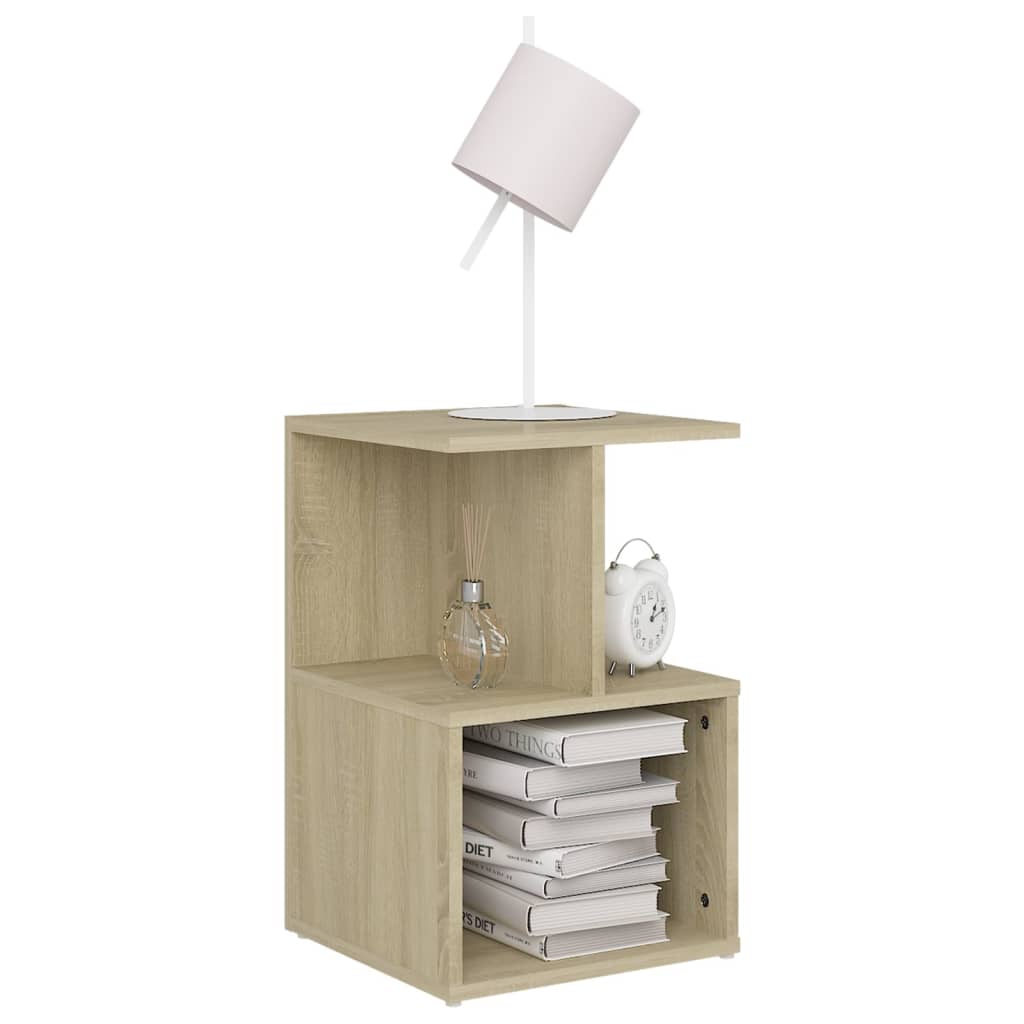 Bedside Cabinet Sonoma Oak 35x35x55 cm Engineered Wood