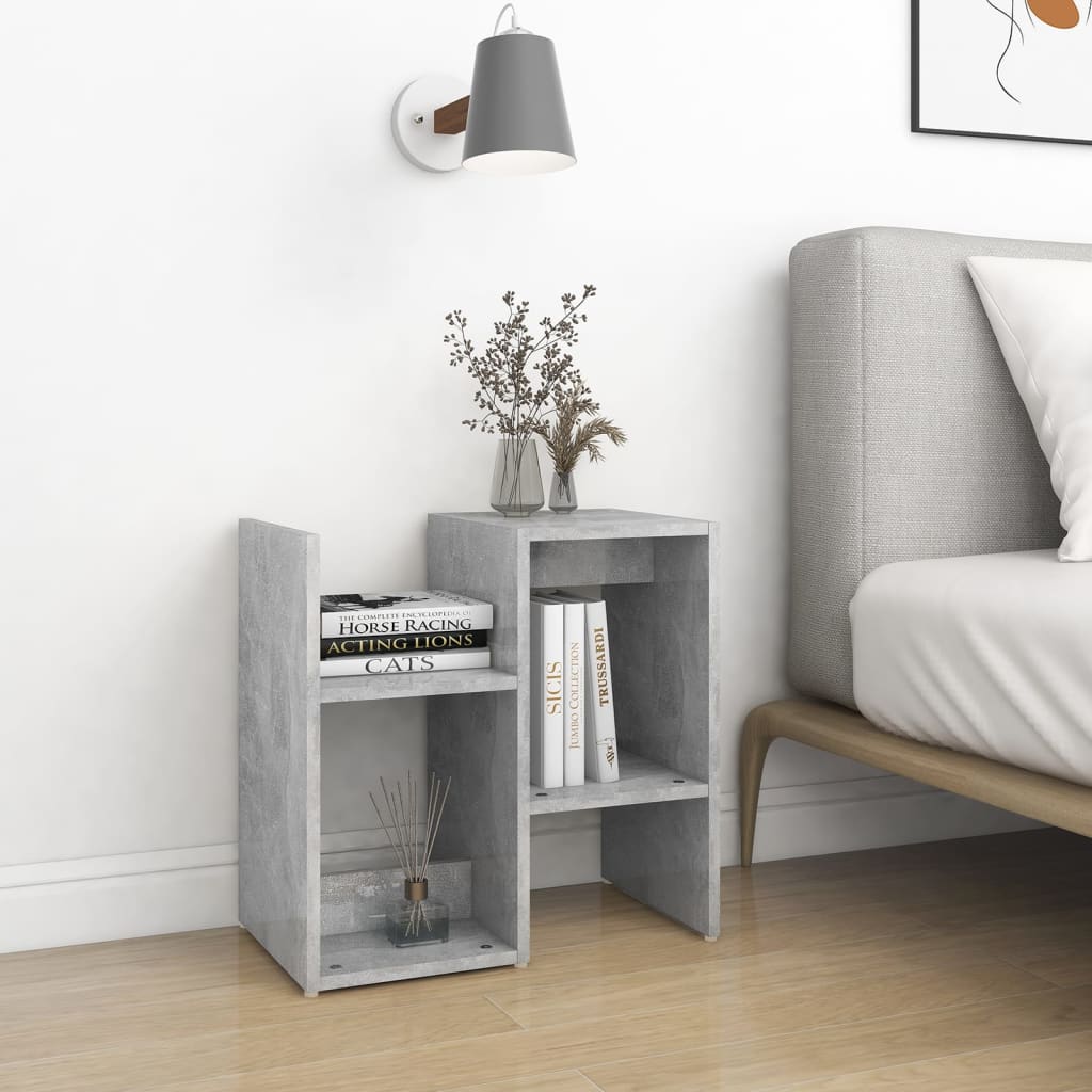 Bedside Cabinets 2 pcs Concrete Grey 50x30x51.5 cm Engineered Wood