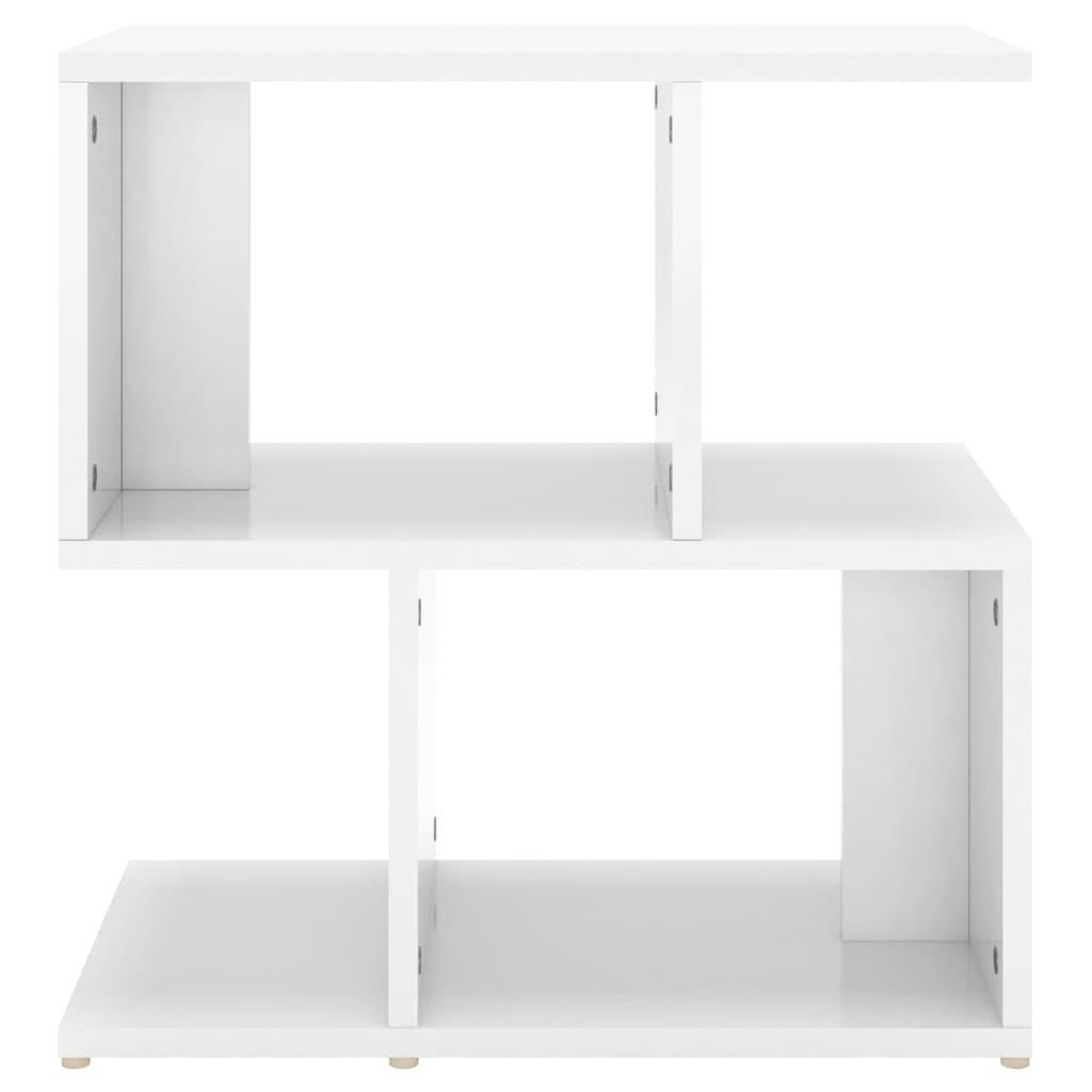 Bedside Cabinet High Gloss White 50x30x51.5 cm Engineered Wood