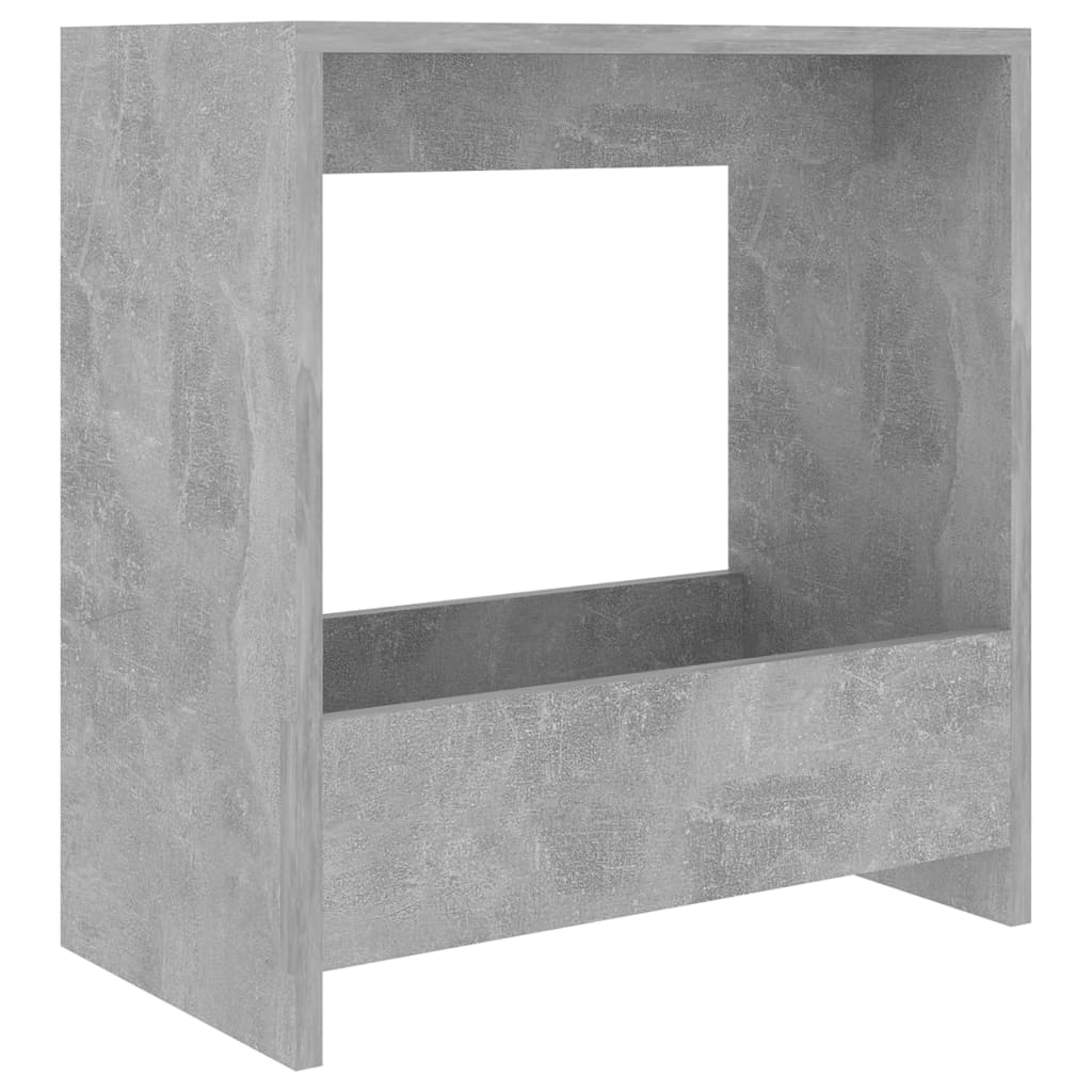 Side Table Concrete Grey 50x26x50 cm Engineered Wood