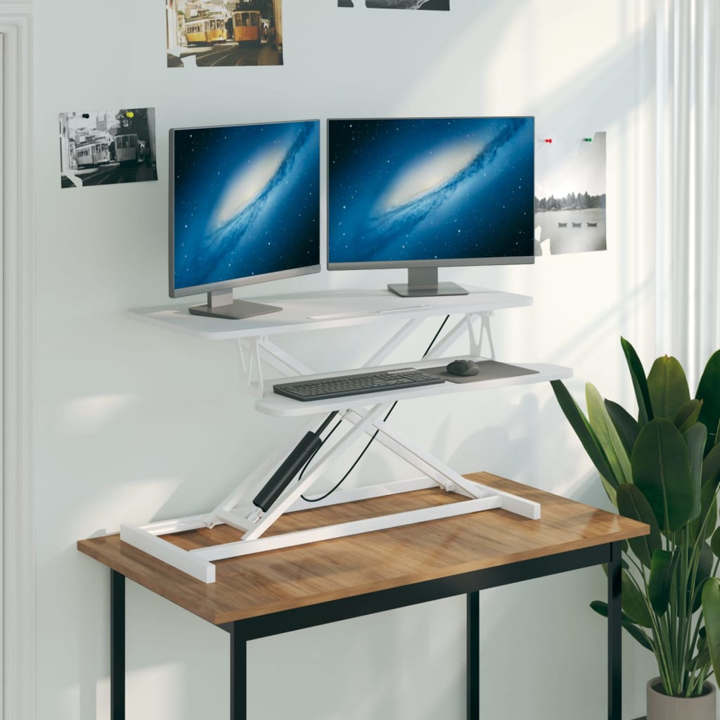Adjustable Workstation 90x40x(13-50) cm Steel and Engineered Wood