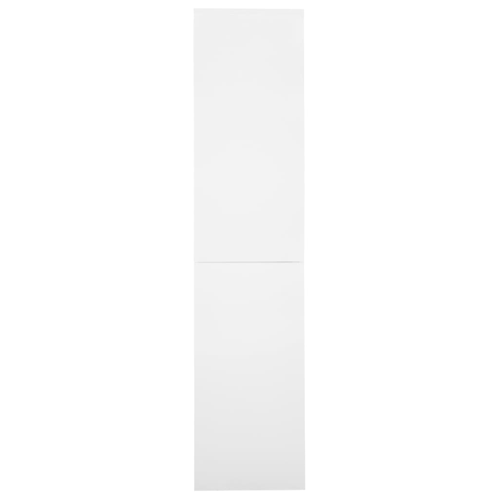 Office Cabinet with Sliding Door White 90x40x180 cm Steel