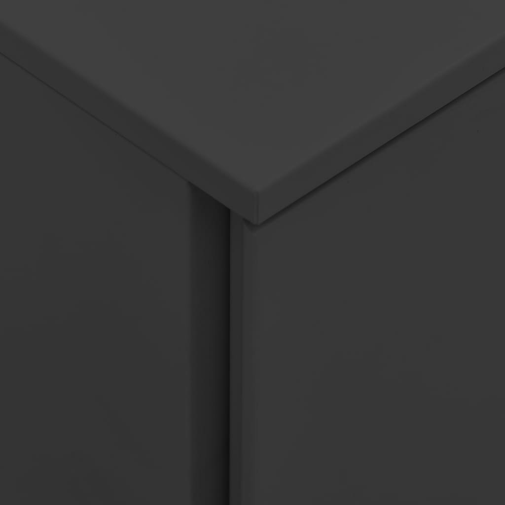 Mobile File Cabinet Anthracite 39x45x67 cm Steel