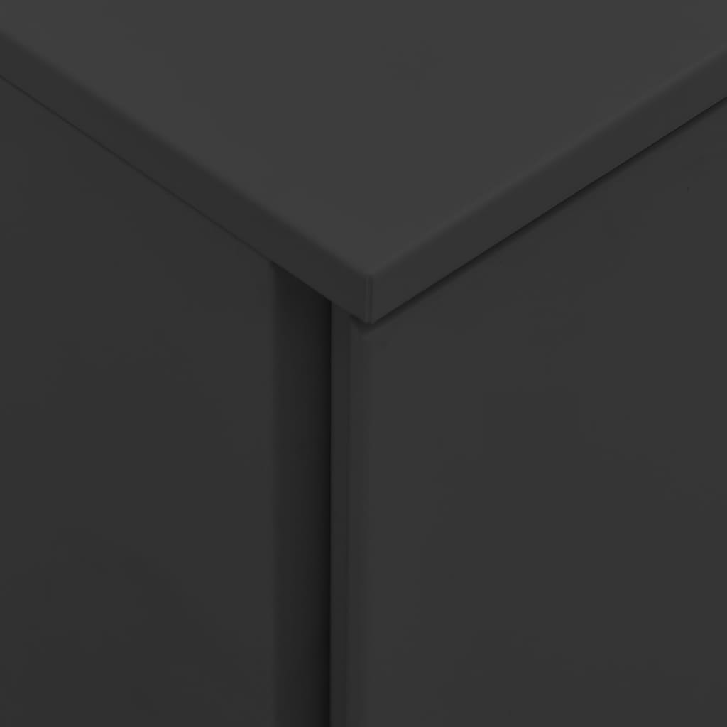 Mobile File Cabinet Anthracite 39x45x60 cm Steel