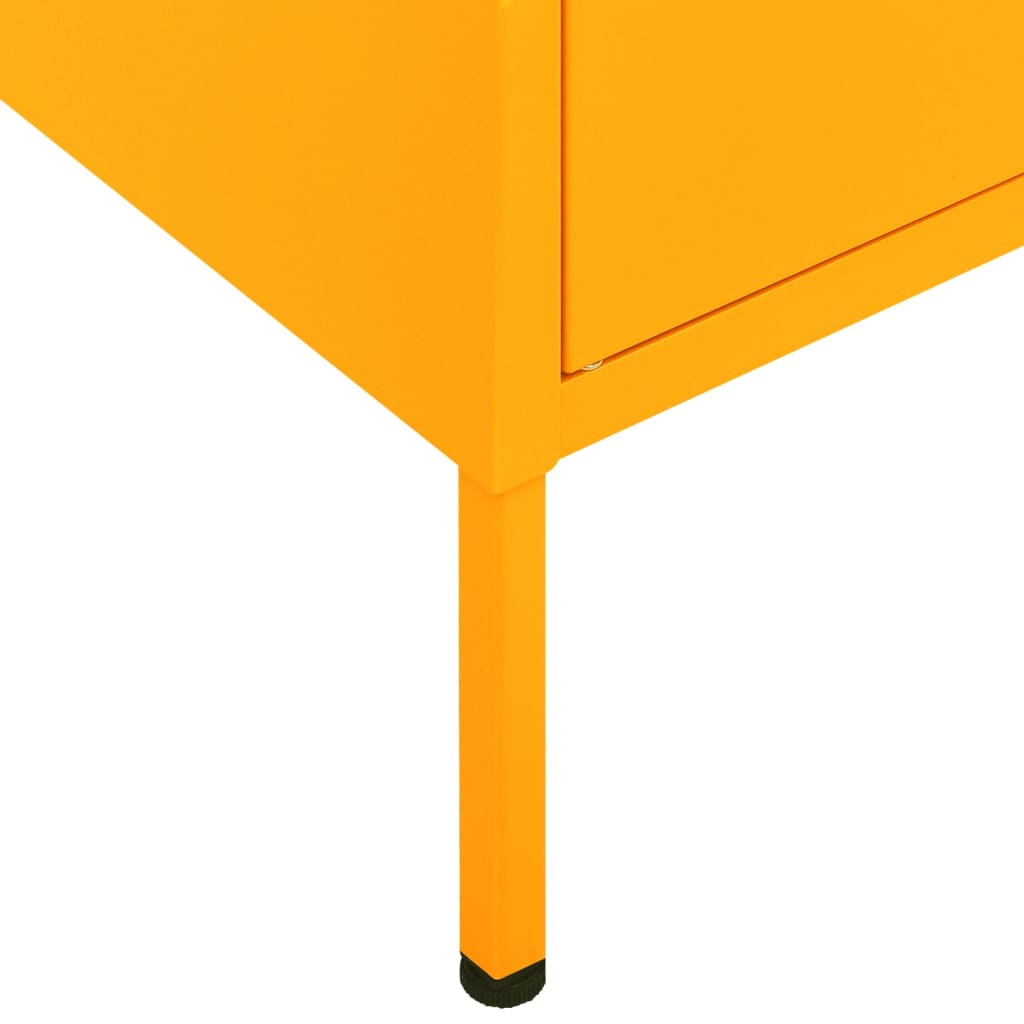 Storage Cabinet Mustard Yellow 80x35x101.5 cm Steel