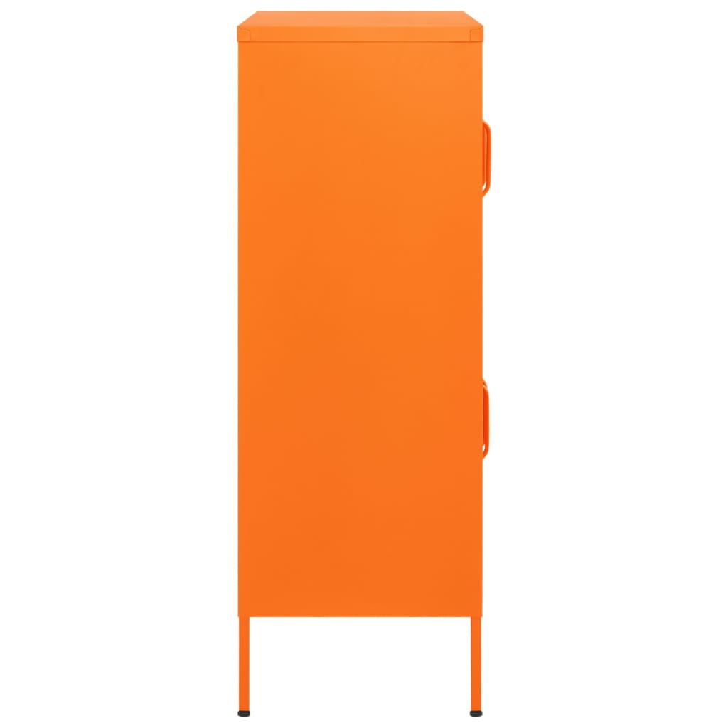 Storage Cabinet Orange 80x35x101.5 cm Steel