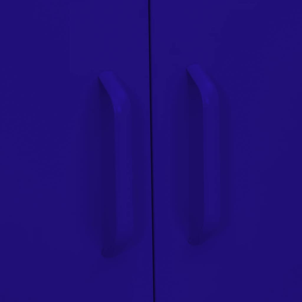 Storage Cabinet Navy Blue 80x35x101.5 cm Steel