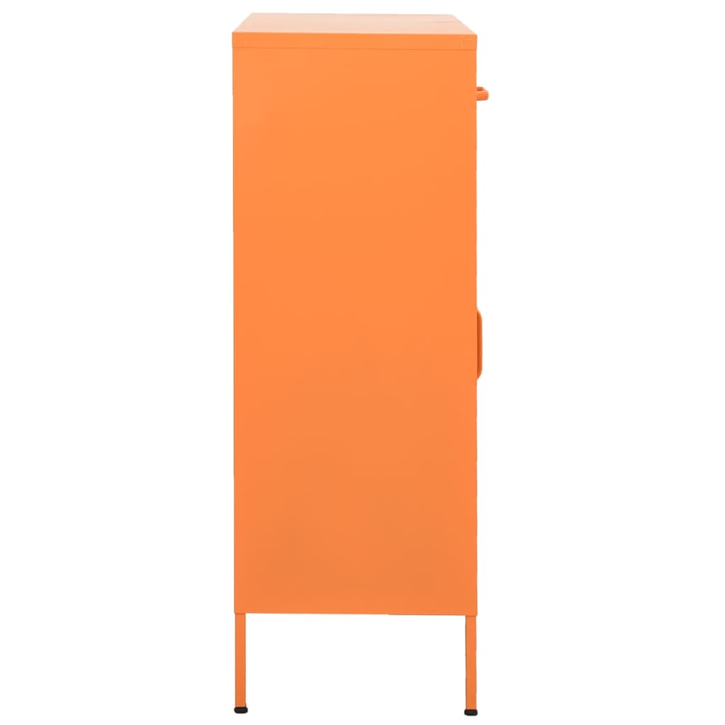 Storage Cabinet Orange 80x35x101.5 cm Steel