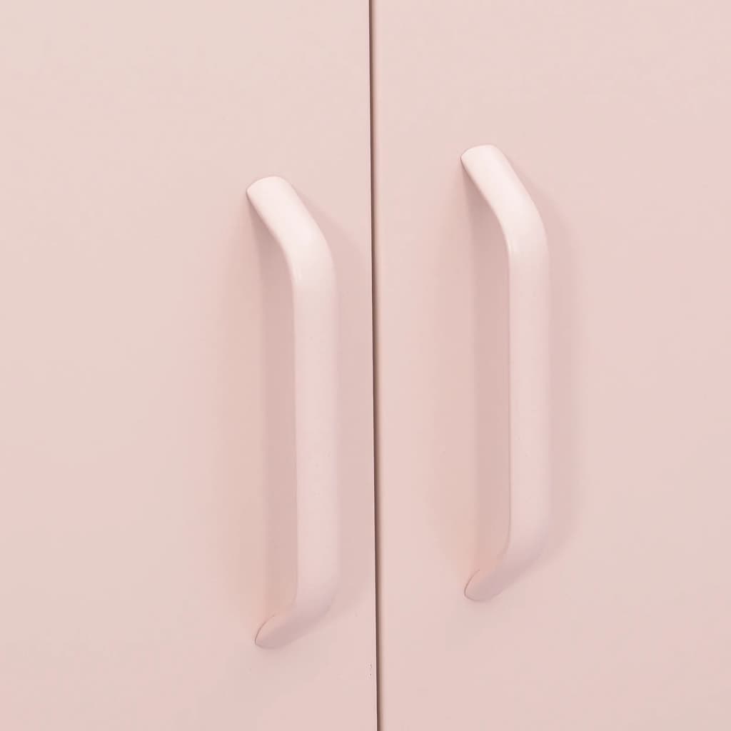 Storage Cabinet Pink 80x35x101.5 cm Steel