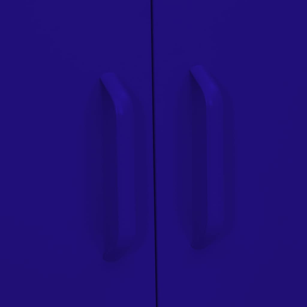 Storage Cabinet Navy Blue 80x35x101.5 cm Steel