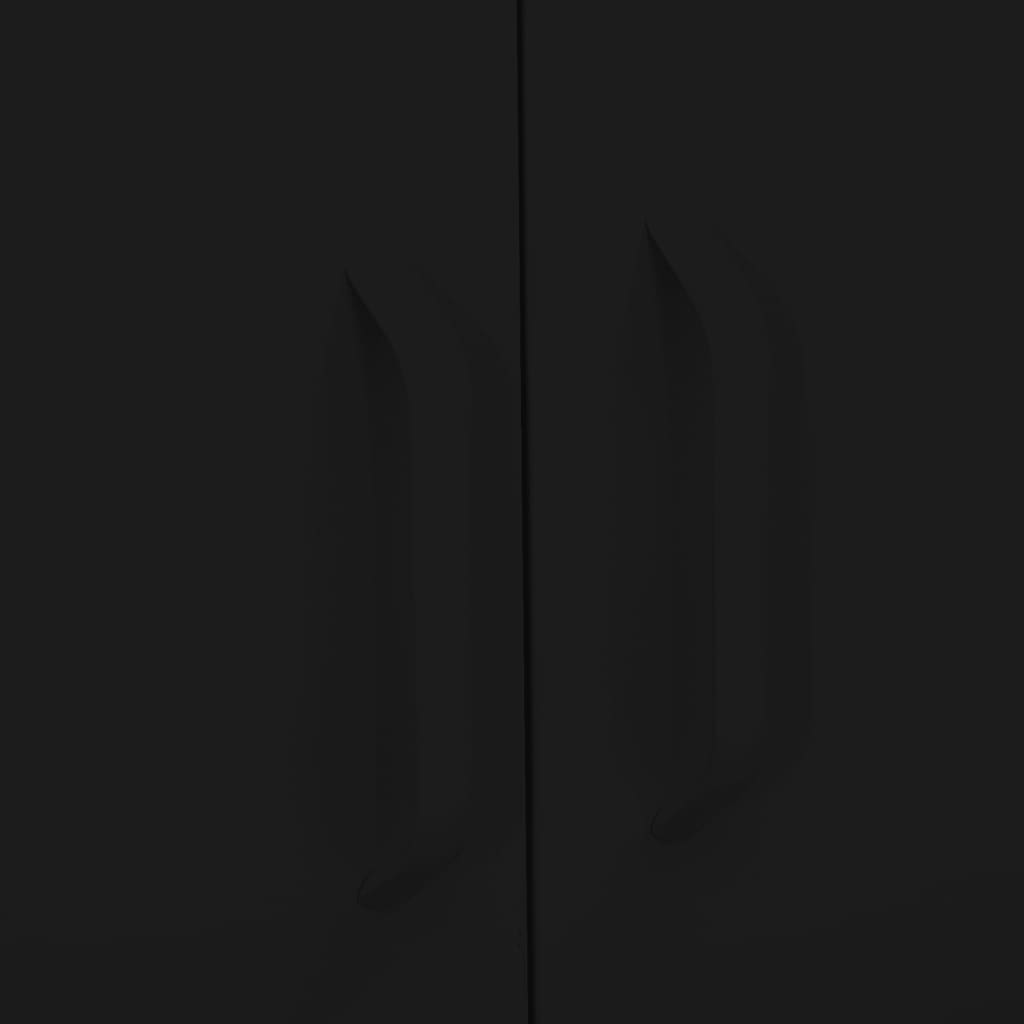 Storage Cabinet Black 80x35x101.5 cm Steel