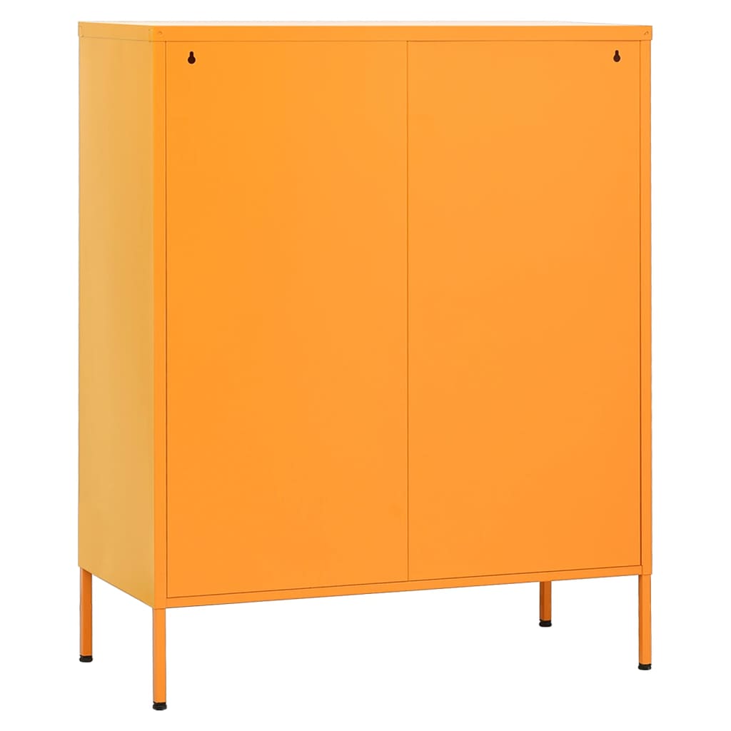 Storage Cabinet Mustard Yellow 80x35x101.5 cm Steel