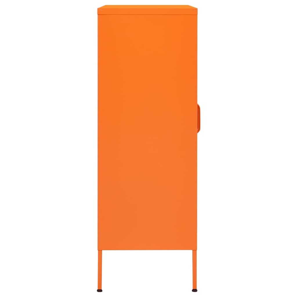 Storage Cabinet Orange 80x35x101.5 cm Steel