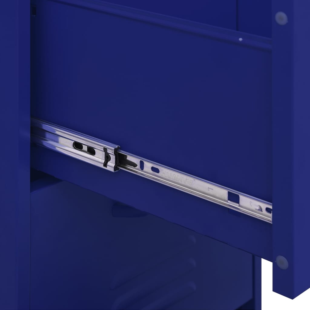 Storage Cabinet Navy Blue 42.5x35x101.5 cm Steel