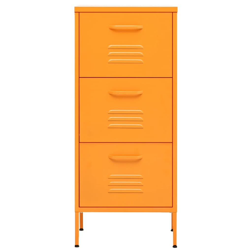 Storage Cabinet Mustard Yellow 42.5x35x101.5 cm Steel