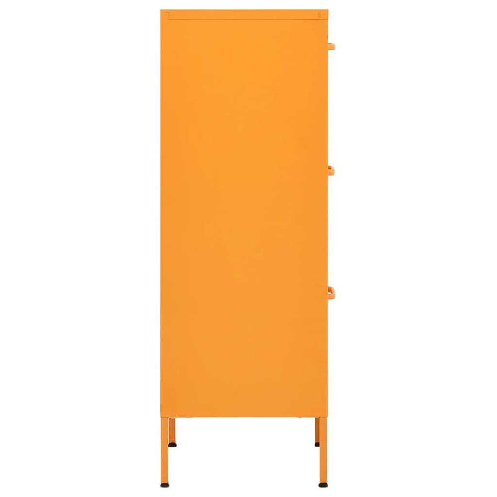 Storage Cabinet Mustard Yellow 42.5x35x101.5 cm Steel