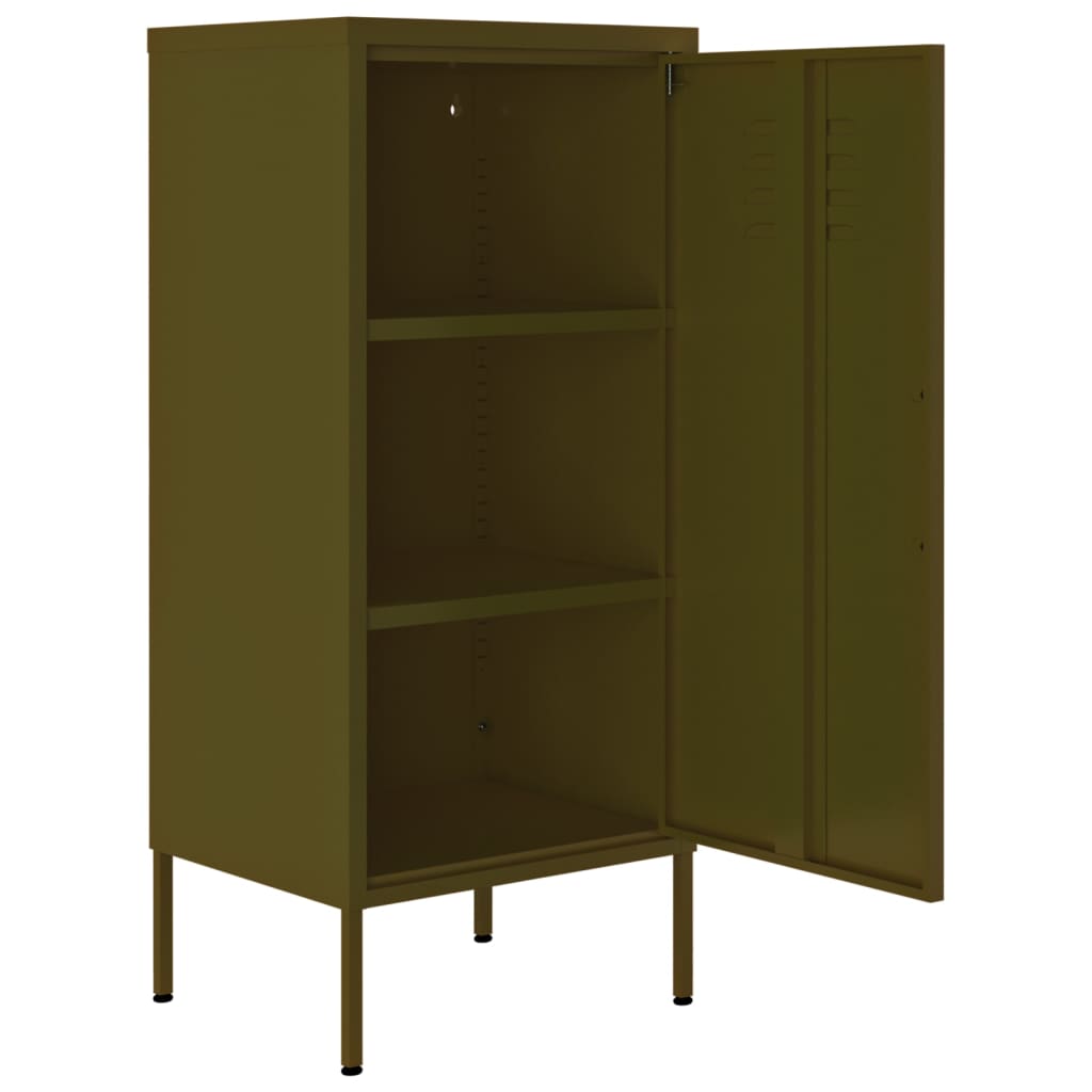 Storage Cabinet Olive Green 42.5x35x101.5 cm Steel
