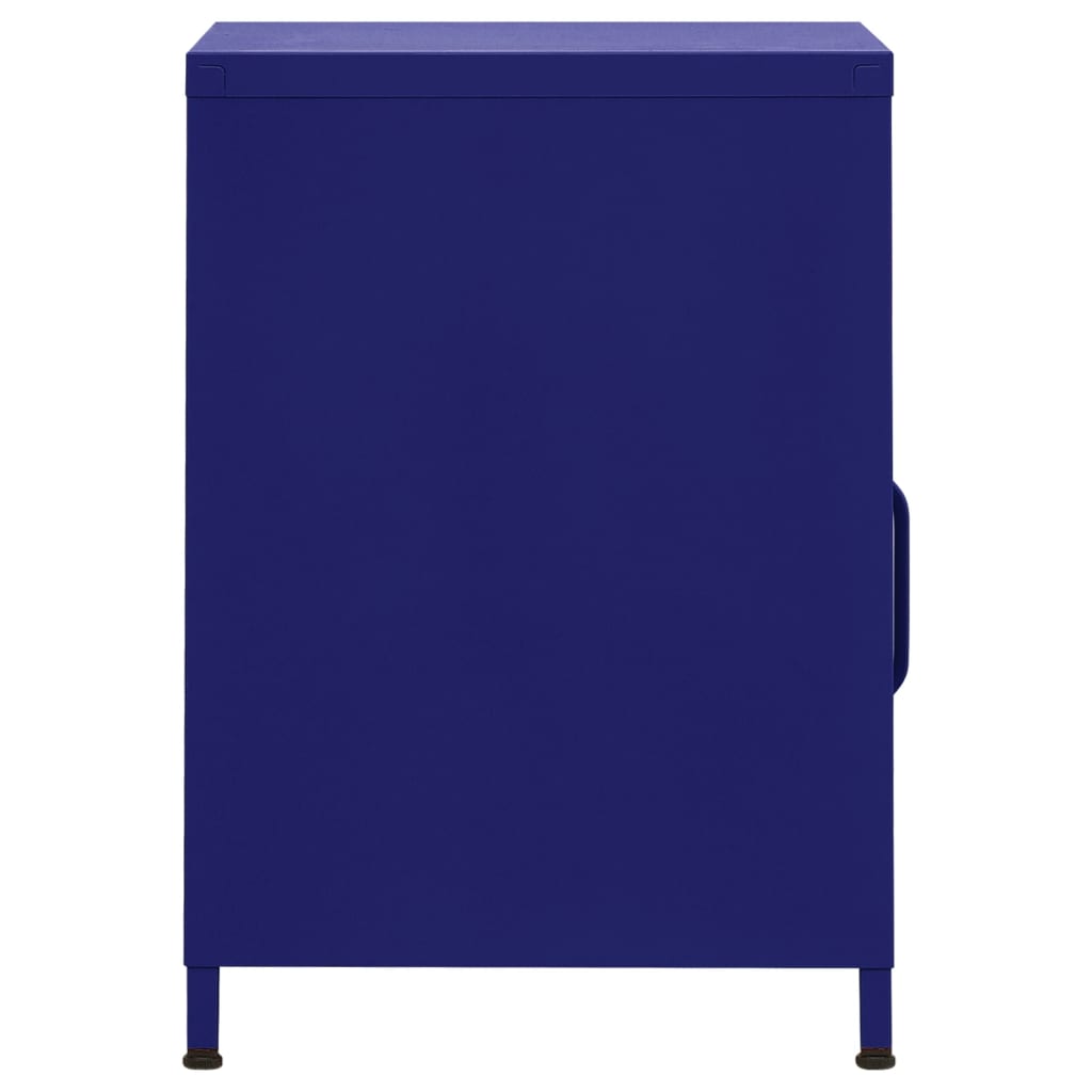 Nightstand Navy Blue 35x35x51 cm Steel