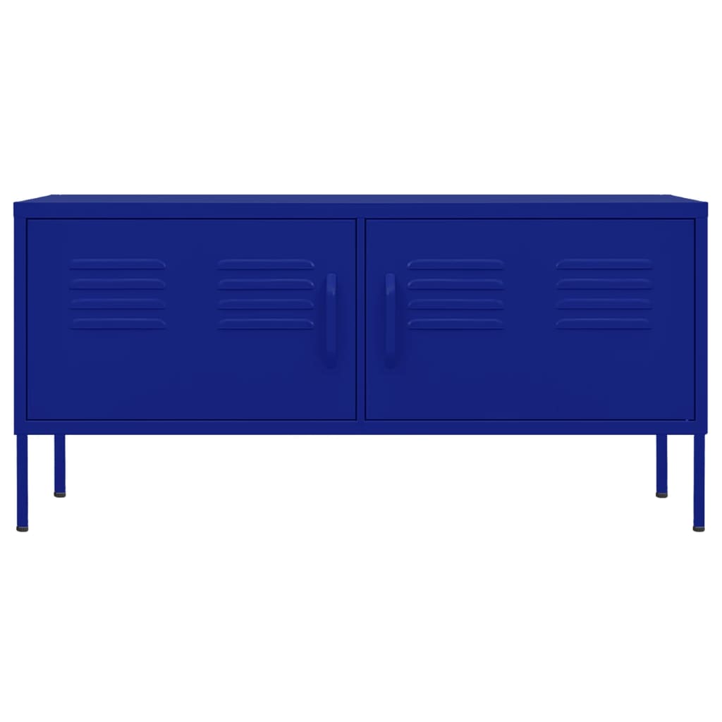 TV Cabinet Navy Blue 105x35x50 cm Steel