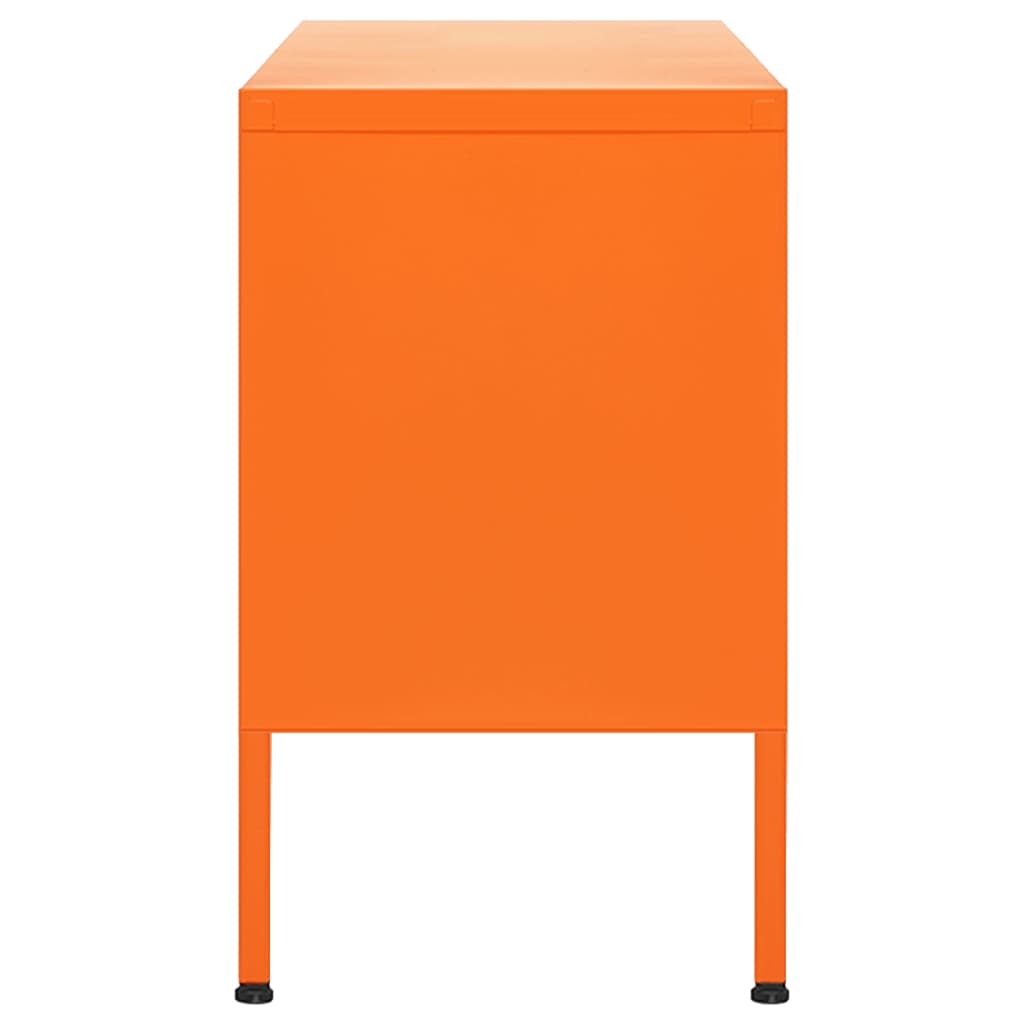 TV Cabinet Orange 105x35x50 cm Steel